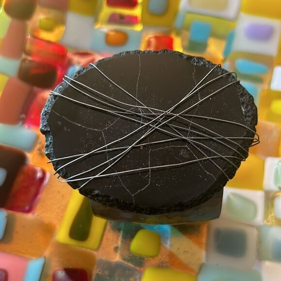 Avant Garde Stone Cuff Bracelet - Picture 3 of 5